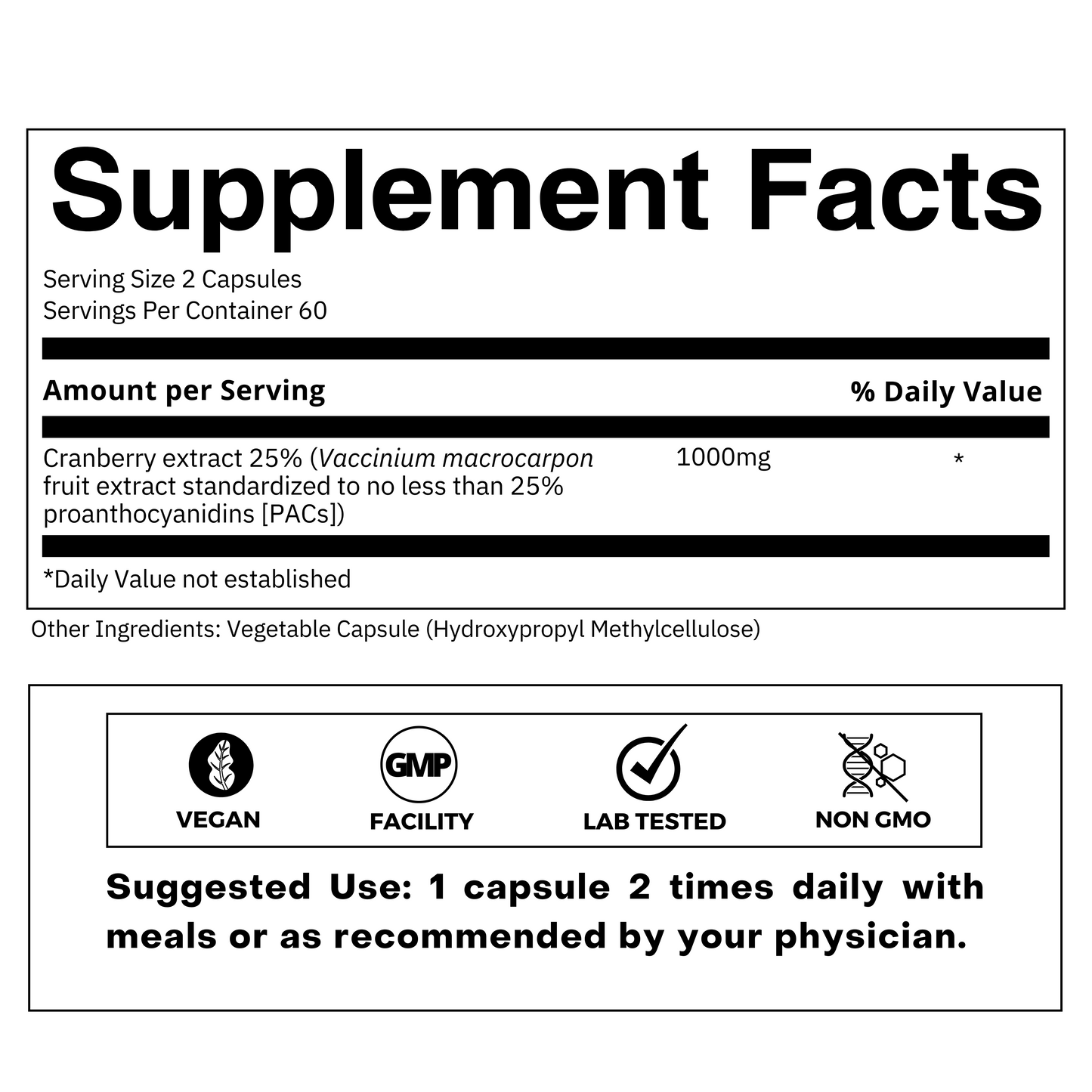 Cranberry Extract 25%
