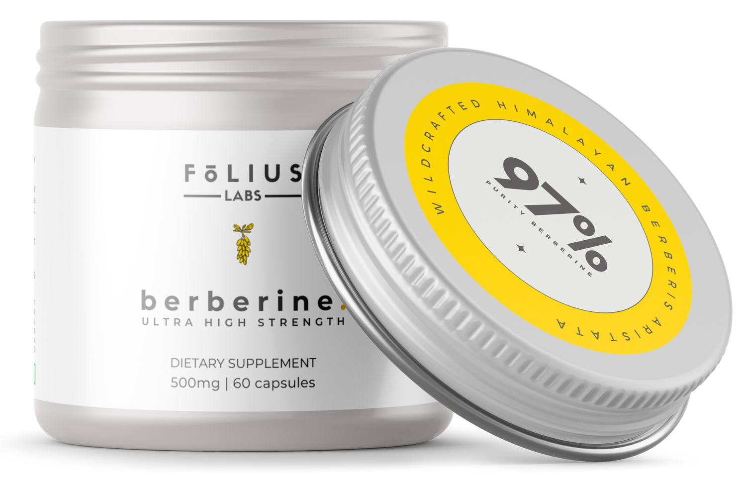 Berberine open tin