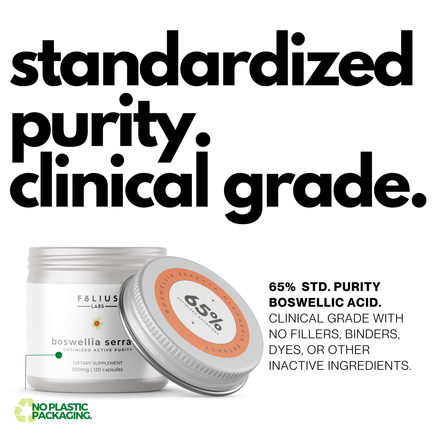Boswellia Serrata 65% Vegan Supplement Clinical Grade