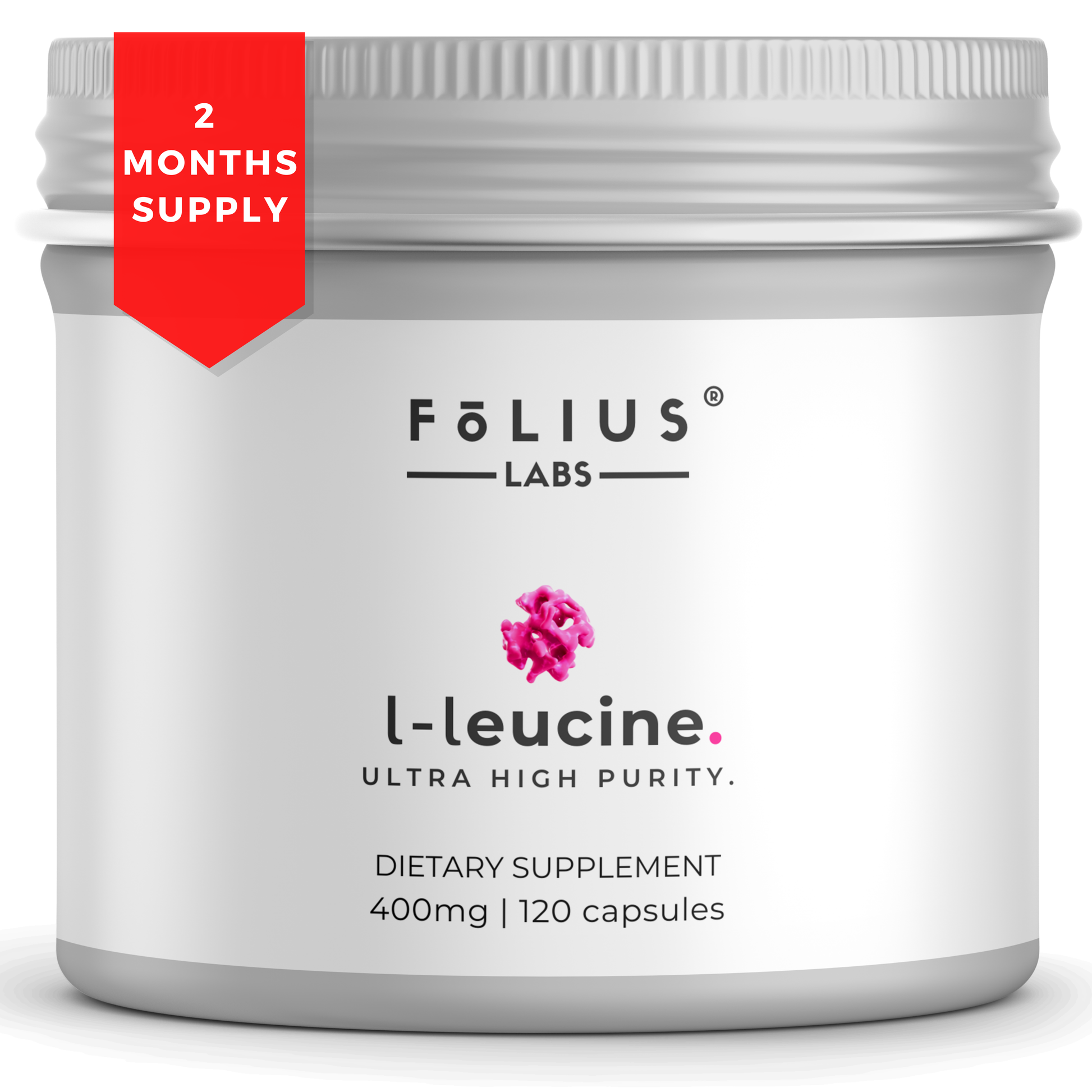 L-Leucine 120 Caps 400mg.